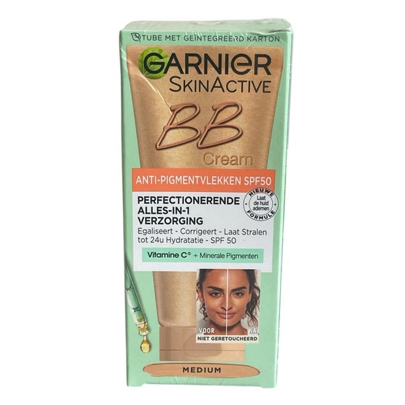 Garnier Skin Active BB Cream Medium Anti Pigment  All In One Miracle SPF 50 New - Picture 1 of 6